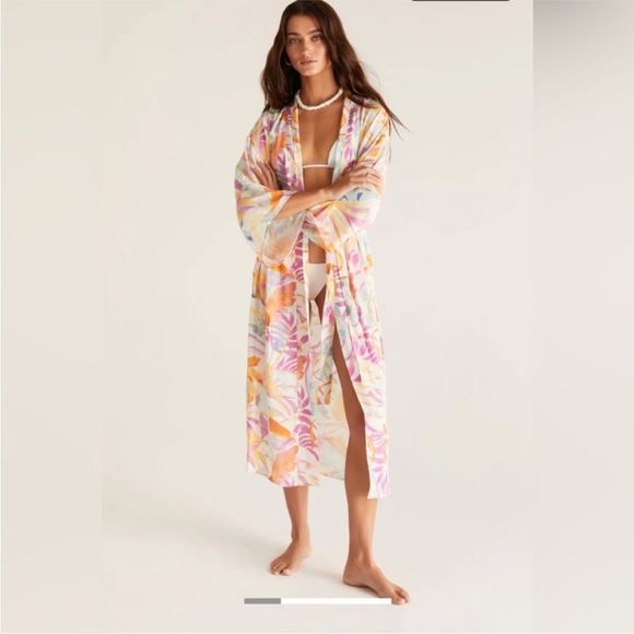 Z Supply Other - Z Supply @ Evereve Bed to Beach Cabo Kimono Palms